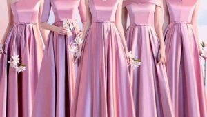 inspirasi baju bridesmaid satin
